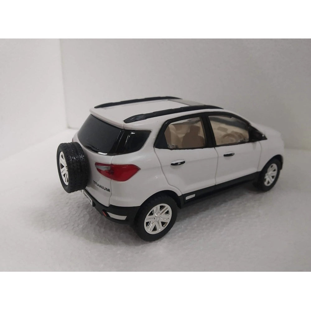 Amfyn Plastic Pull Back Action Sports Echo Suv Model Car (White)