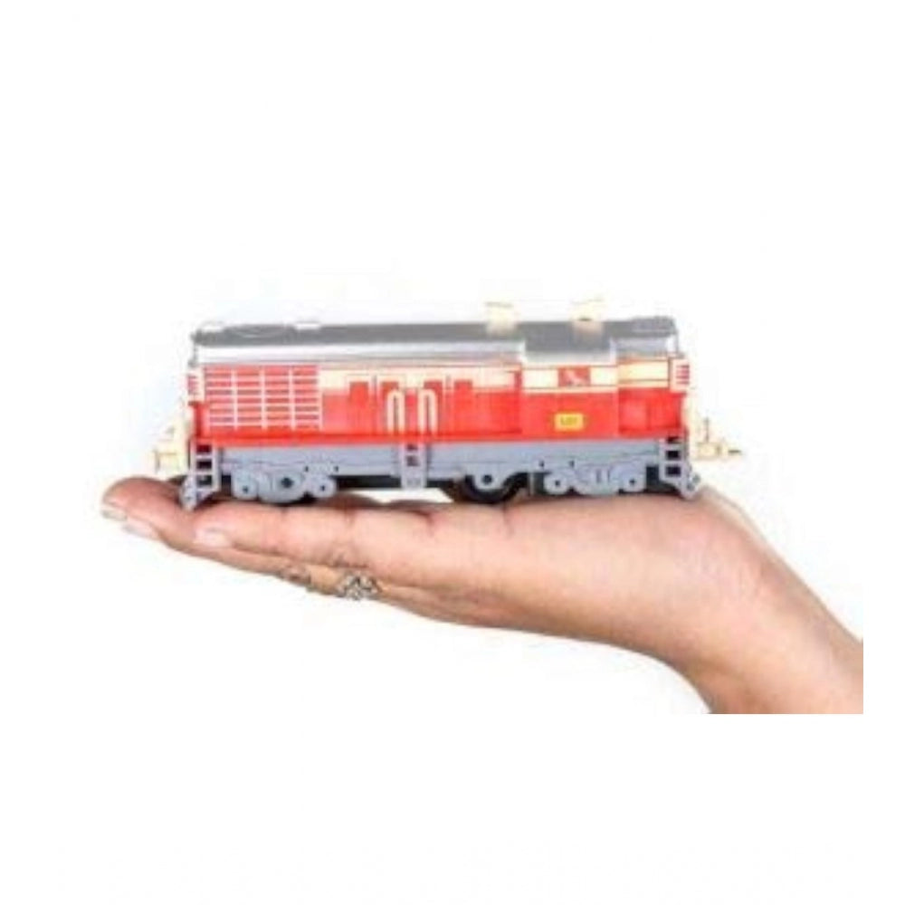 Amfyn Plastic Passenger Train Coaches With Railway Track (Multicolor)