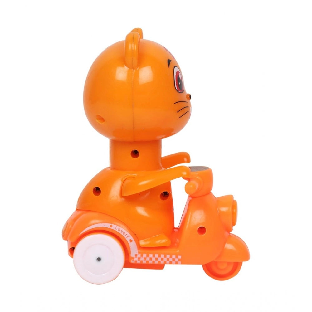 Amfyn Plastic Kitty Push And Go Friction Toy For Kids (Assorted)