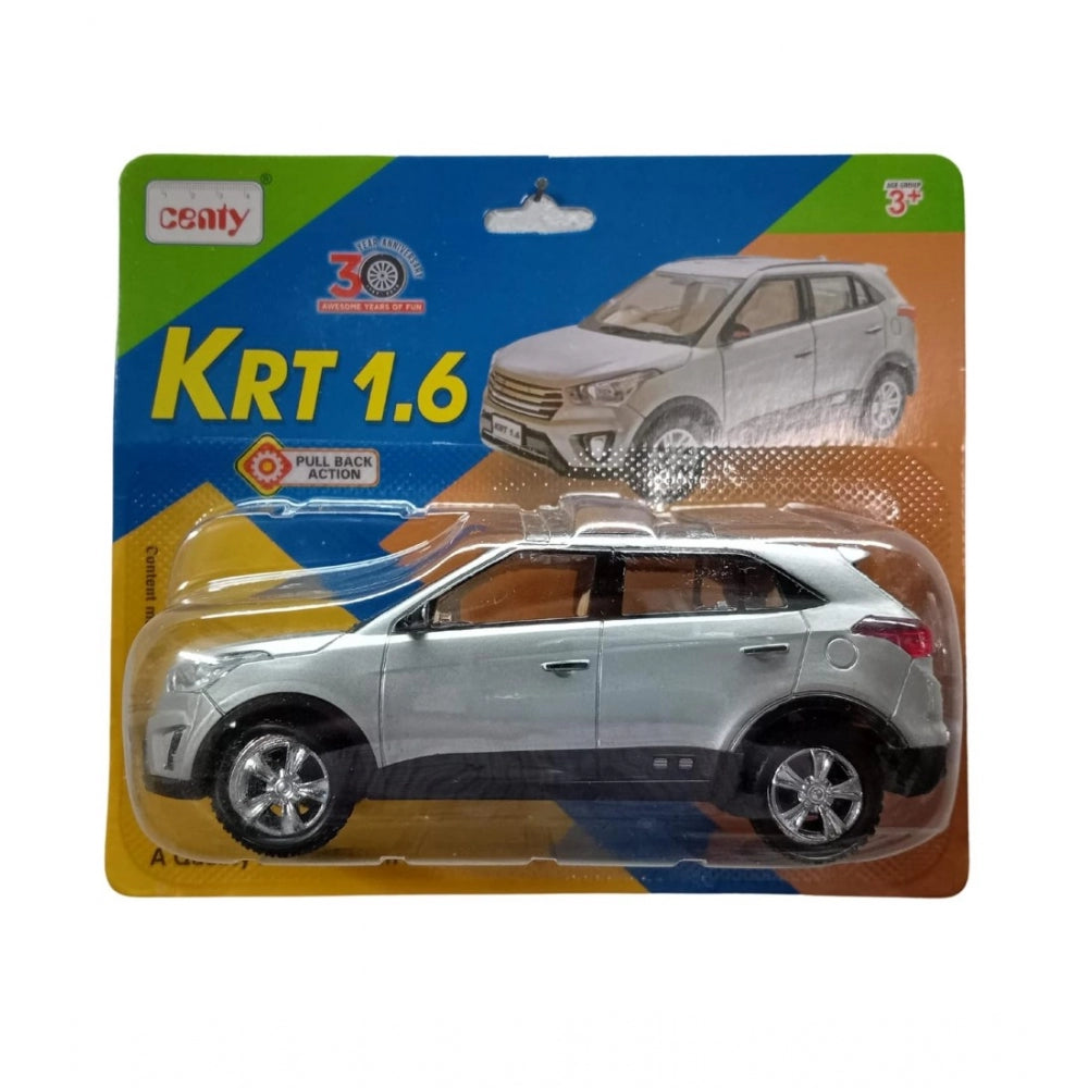 Amfyn Plastic Pull Back Action Model Car (Silver)