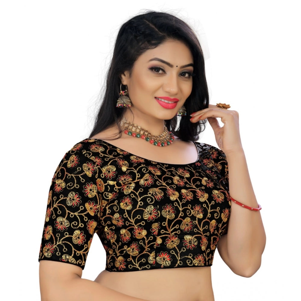 Amfyn Women's Phantom Cording Readymade Blouse (Black, Size: Free Size)