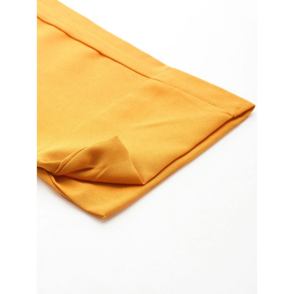 Amfyn Women's Casual 3-4Th Sleeve Ethnic Motifs Rayon Kurti And Pant Set (Bottle Green)