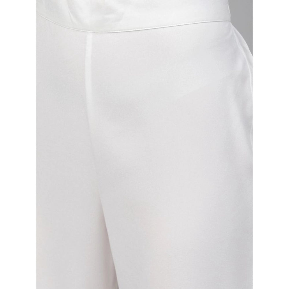 Amfyn Women's Casual 3-4Th Sleeve Ethnic Motifs Rayon Kurti And Pant Set (Pink)