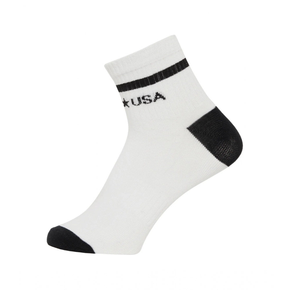 Amfyn Men's Printed Cotton Spandex Ankle Length Socks (Assorted)