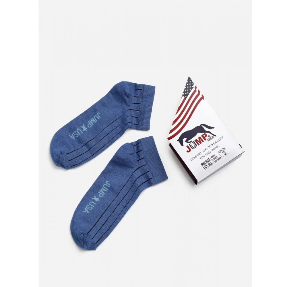 Amfyn Men's Printed Cotton Spandex Ankle Length Socks (Assorted)