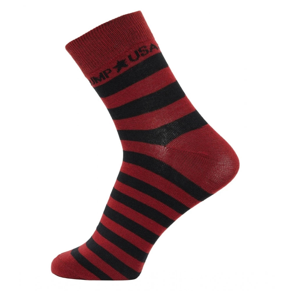Amfyn Men's Printed Cotton Spandex Ankle Length Socks (Assorted)
