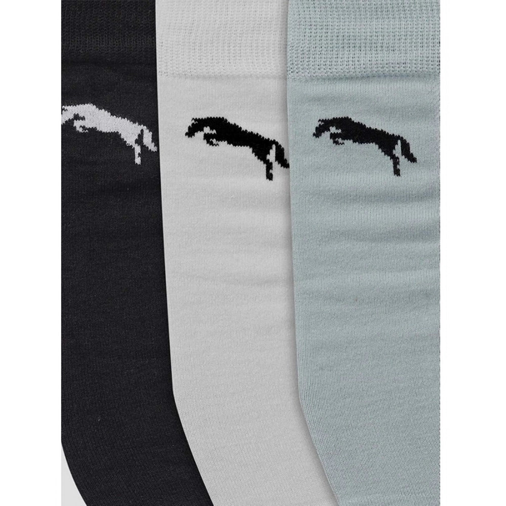 Amfyn Men's Printed Cotton Spandex Calf Length Socks (Assorted)