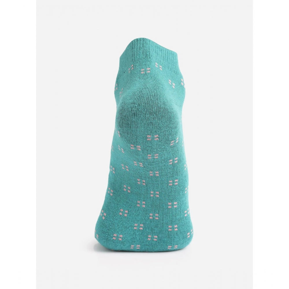 Amfyn Men's Printed Cotton Spandex Ankle Length Socks (Assorted)