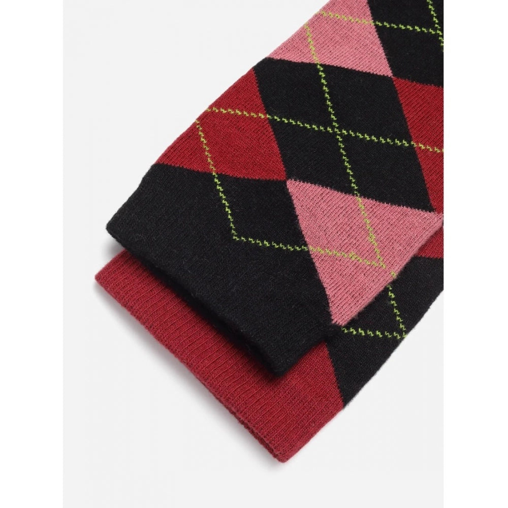 Amfyn Men's Printed Cotton Spandex Calf Length Socks (Assorted)