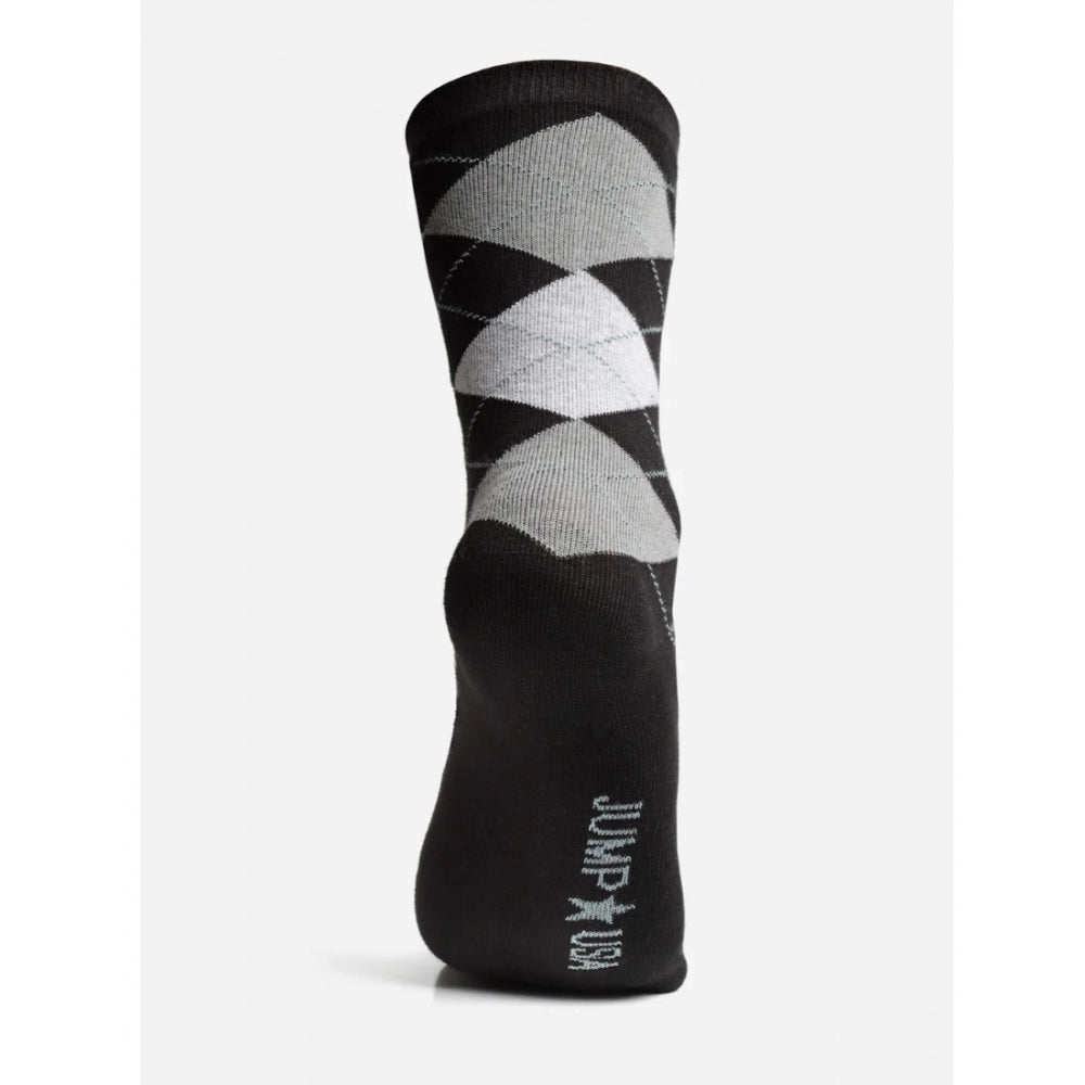 Amfyn Men's Printed Cotton Spandex Calf Length Socks (Assorted)