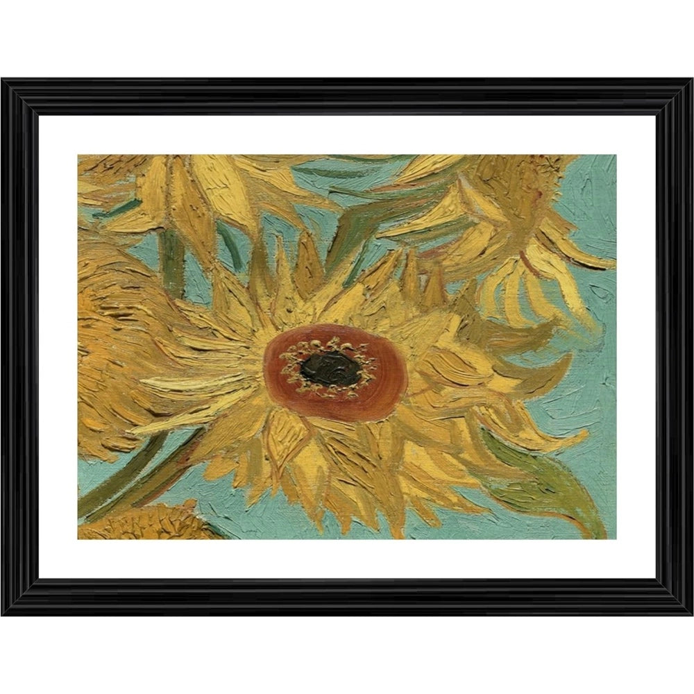 Amfyn Sunflowers 1888 Painting With Wood Photo Frame (Multicolor)