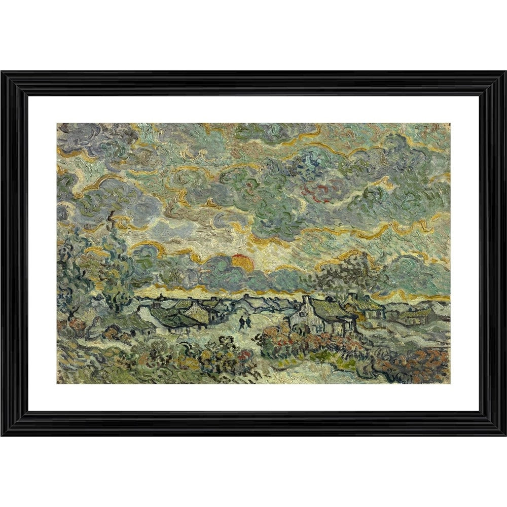 Amfyn Reminiscence of Brabant 1890 Painting With Wood Photo Frame (Multicolor)