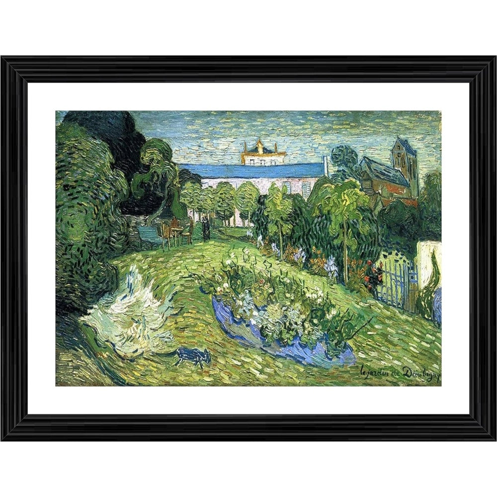 Amfyn Daubigny’s Garden 2 1890 Painting With Wood Photo Frame (Multicolor)