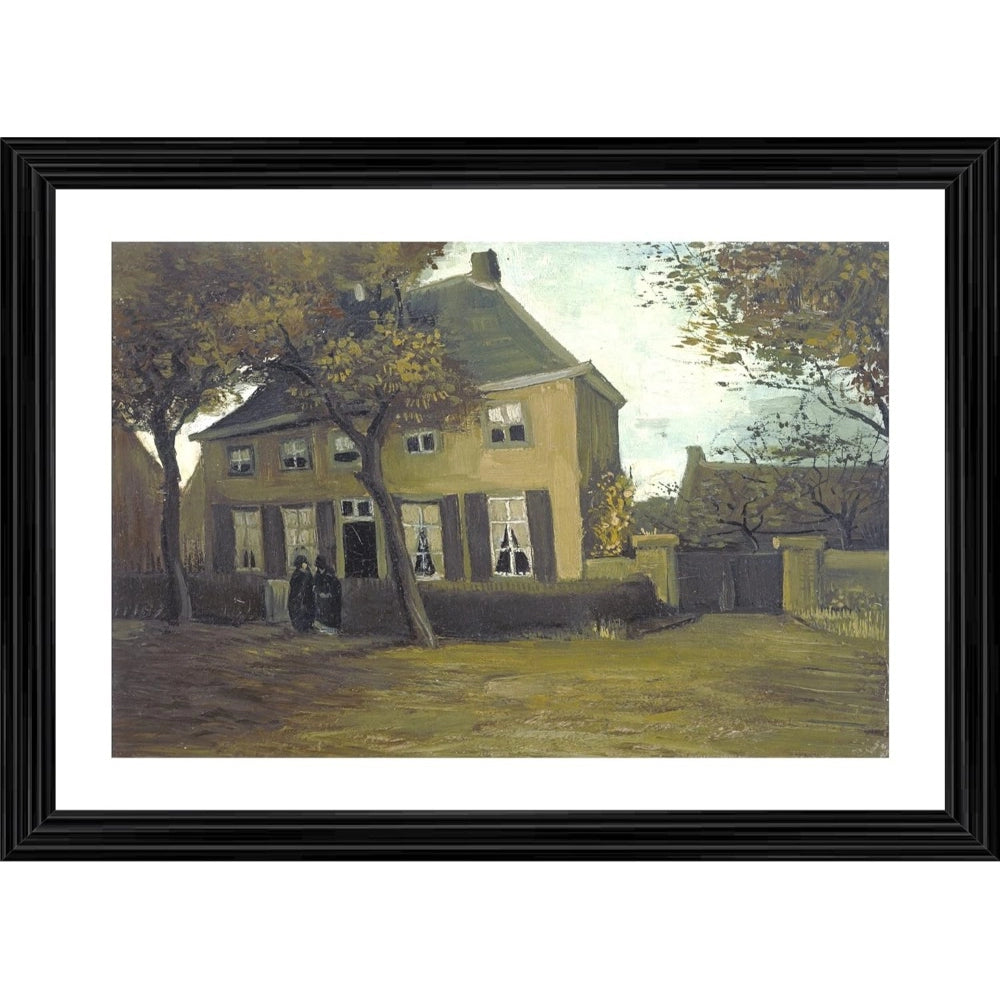 Amfyn The Vicarage at Nuenen 1885 Painting With Wood Photo Frame (Multicolor)