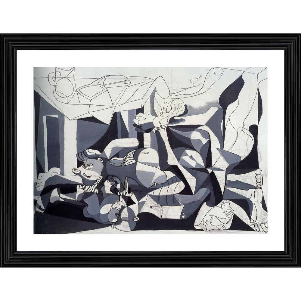 Amfyn The Charnel House 1945 Painting With Wood Photo Frame (Multicolor)