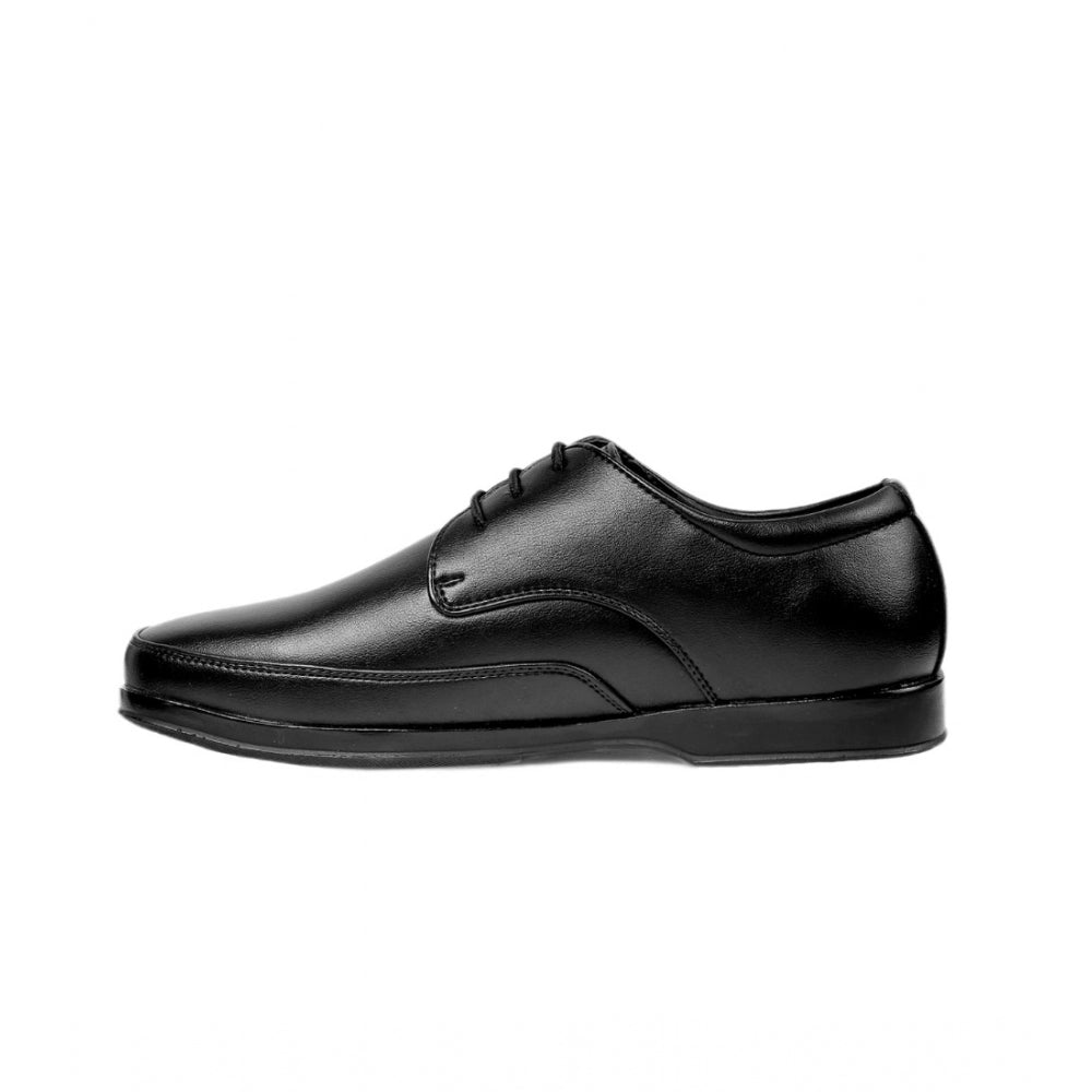Amfyn Men's Faux Leather Formal Shoes (Black)