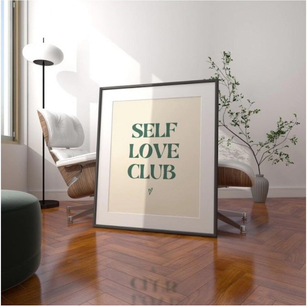 Amfyn Self Love Club Wall Frame (Black)