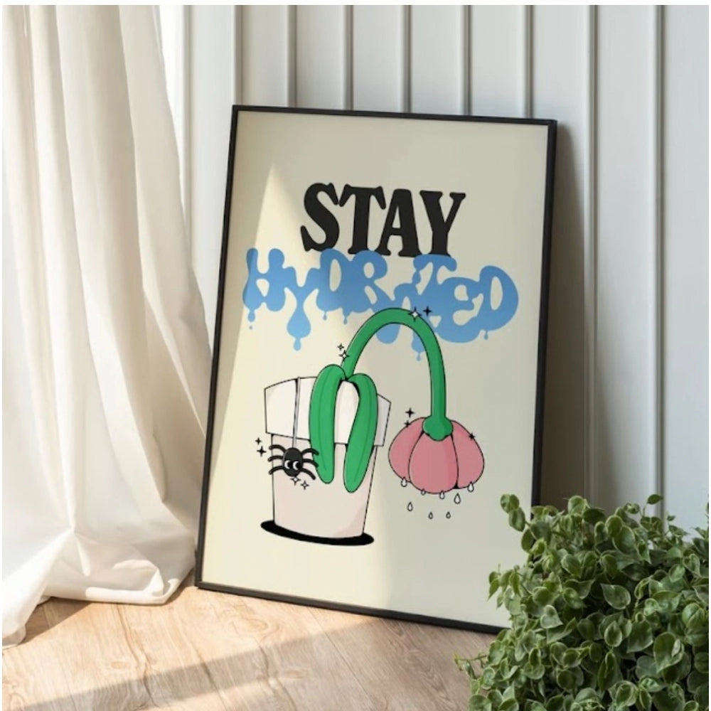 Amfyn Stay Hydrated Wall Frame (Black)