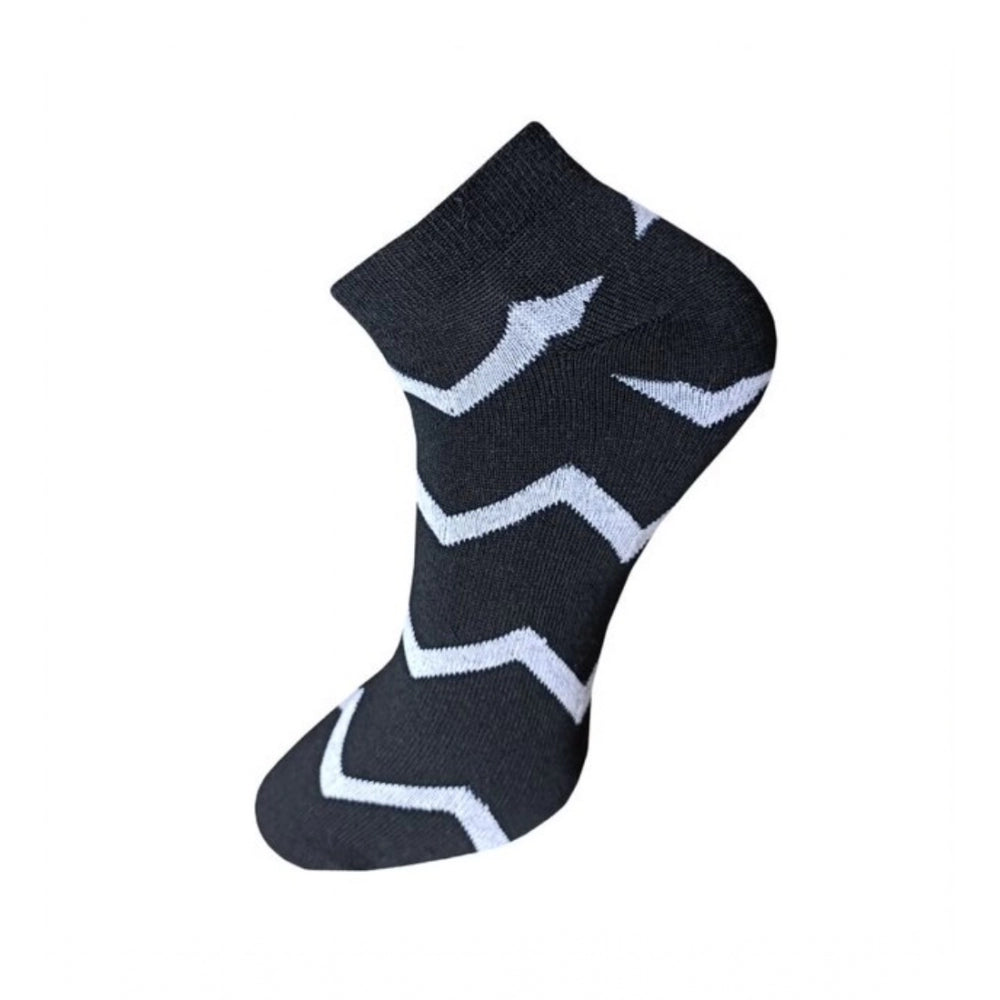 Amfyn 3_Pair Set Unisex Casual Cotton Printed Ankle Length Socks (Multicolor)