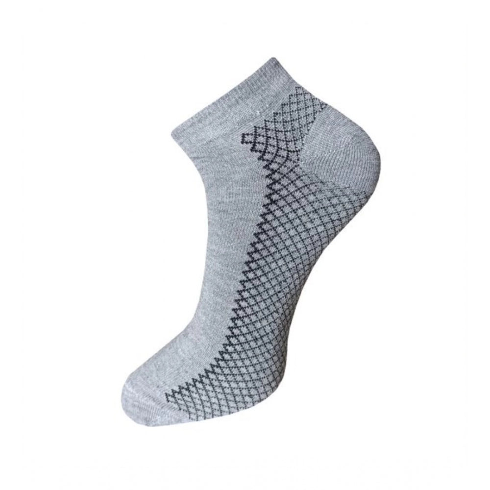 Amfyn 3_Pair Set Unisex Casual Cotton Printed Ankle Length Socks (Multicolor)