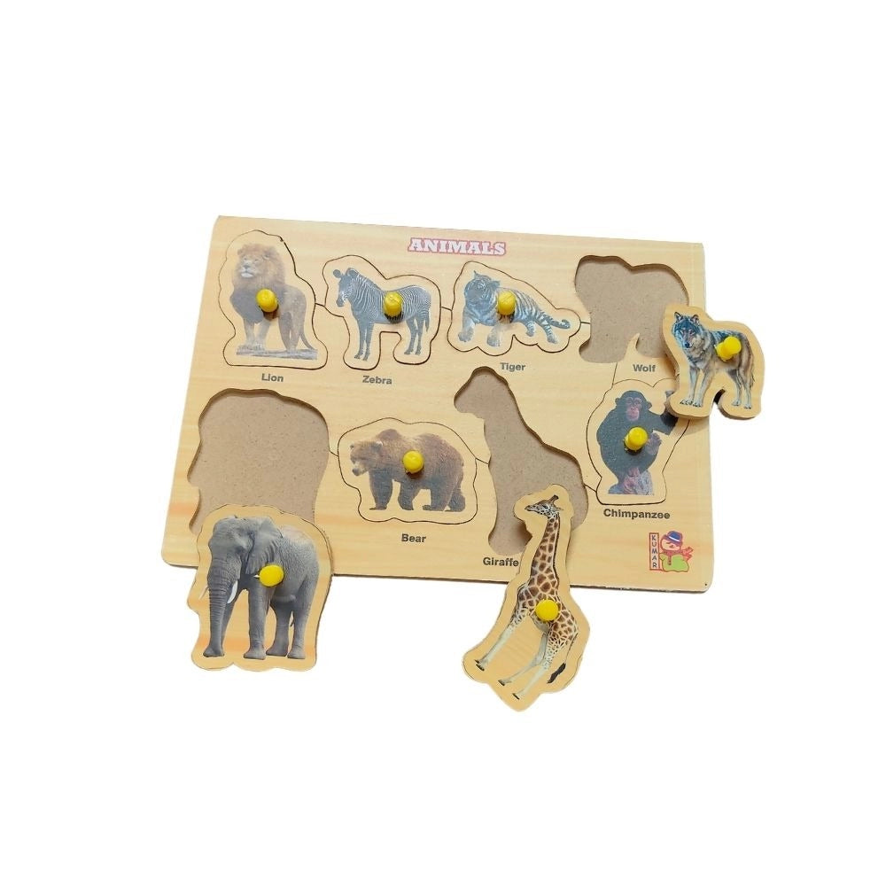 Animal Wooden Puzzle | Wooden | Educational Toys| 3+ Years