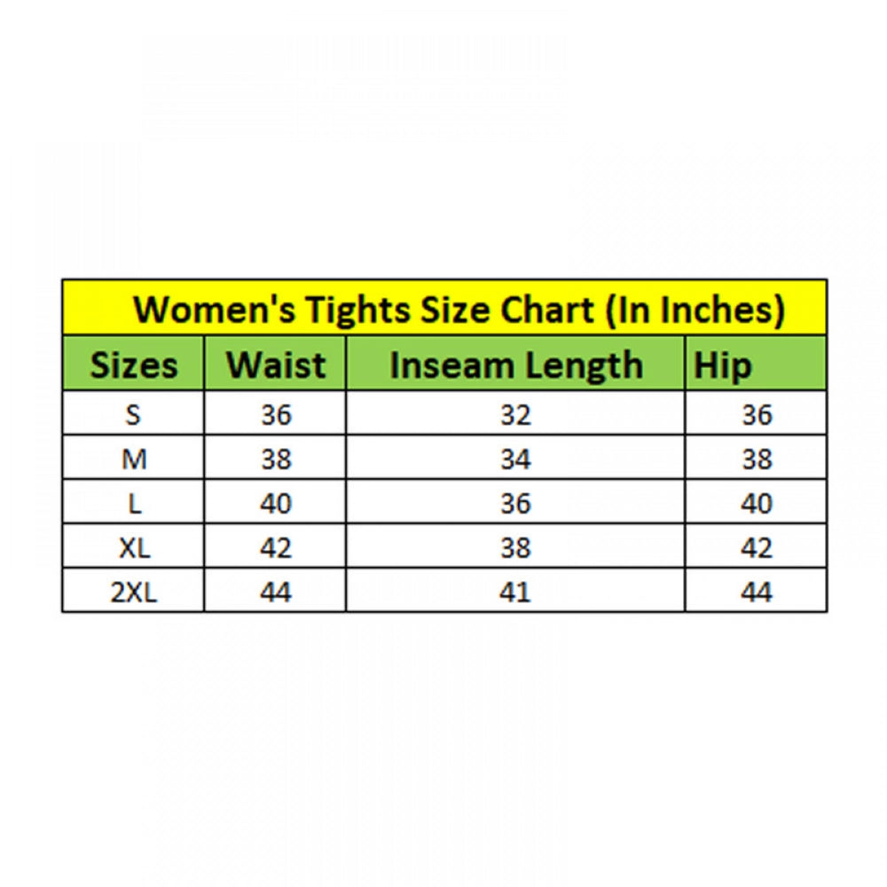 Amfyn Women's Polyester Solid Ankle length High Waisted Tights (Black)
