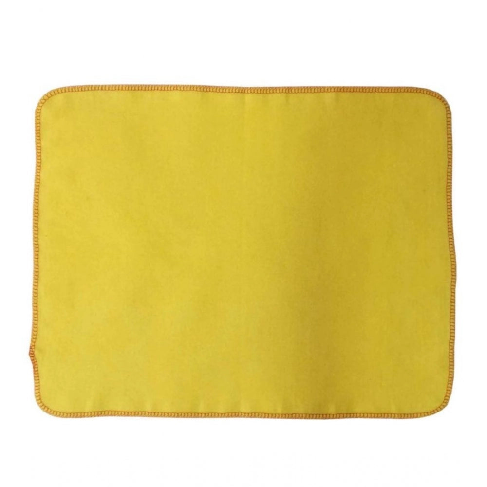 Amfyn Pack Of_10 Cotton Solid Kitchen Towel Sets (Yelllow, Size: 15x17 In)