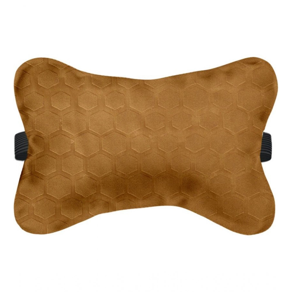 Amfyn Pack Of_4 Polyester Printed Car Pillow Sets (Brown, Size: 12x12 In)