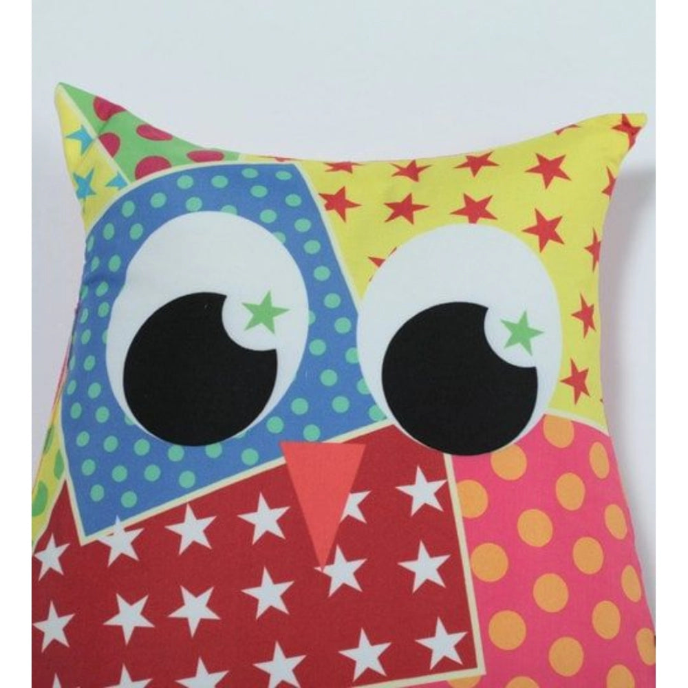 Amfyn Polyester Printed Fancy Kids Cushions (Multicolor, Size: 15x11 In)