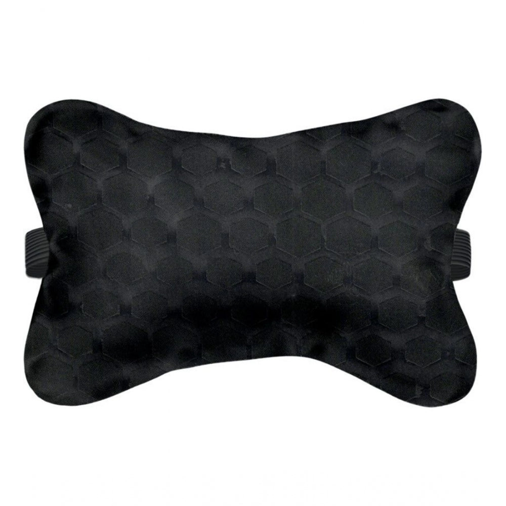 Amfyn Pack Of_4 Polyester Printed Car Pillow Sets (Black, Size: 12x12 In)