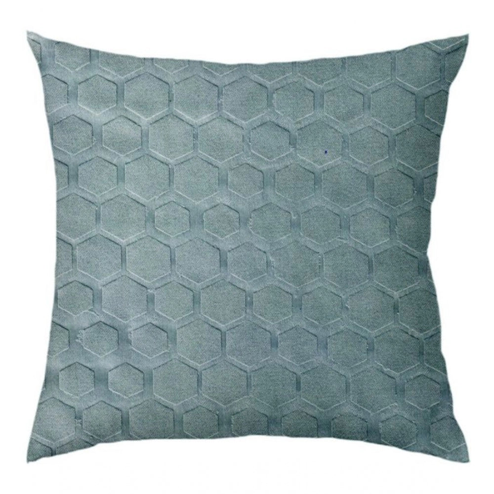 Amfyn Pack Of_4 Polyester Printed Car Pillow Sets (Grey, Size: 12x12 In)