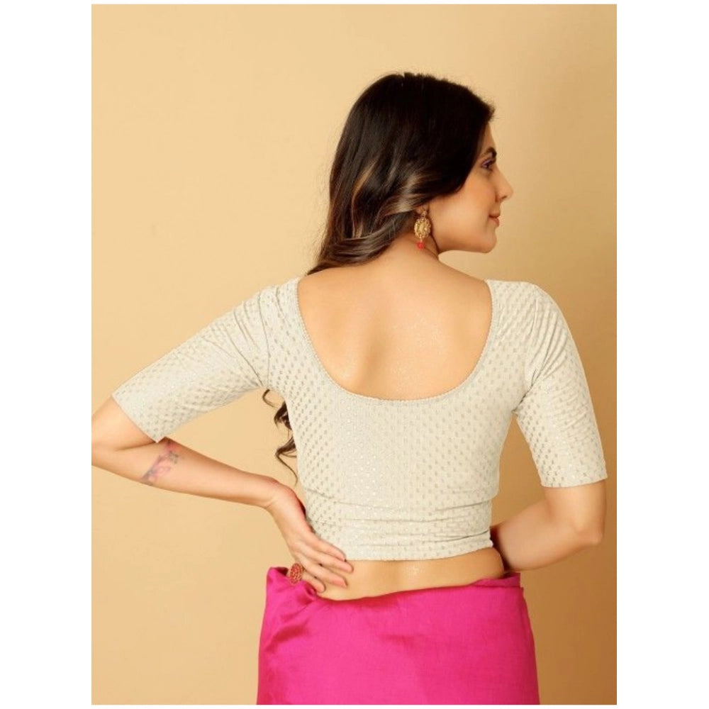 Amfyn Pack Of_2 Women's Hosiery Short Sleeves Round Neck Non-Padded Blouse (White)