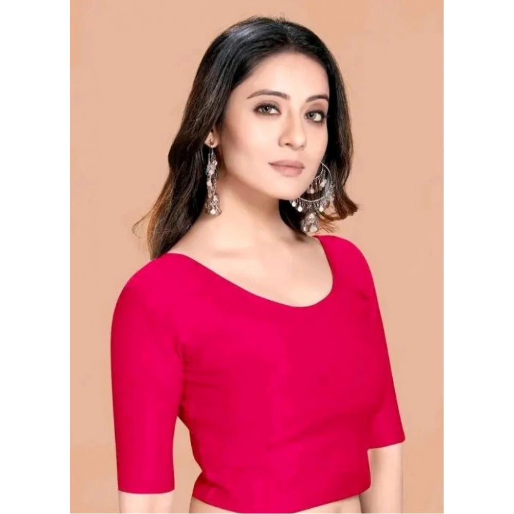 Amfyn Pack Of_2 Women's Hosiery Short Sleeves Round Neck Non-Padded Blouse (Pink)