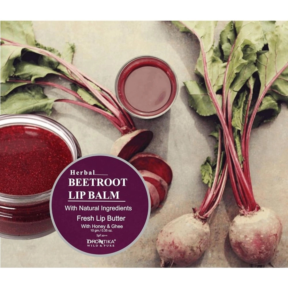 Amfyn Unisex Herbal Dark And Chapped Lips Beetroot & Rose Lip Balm Pack Of 2 (10gm)