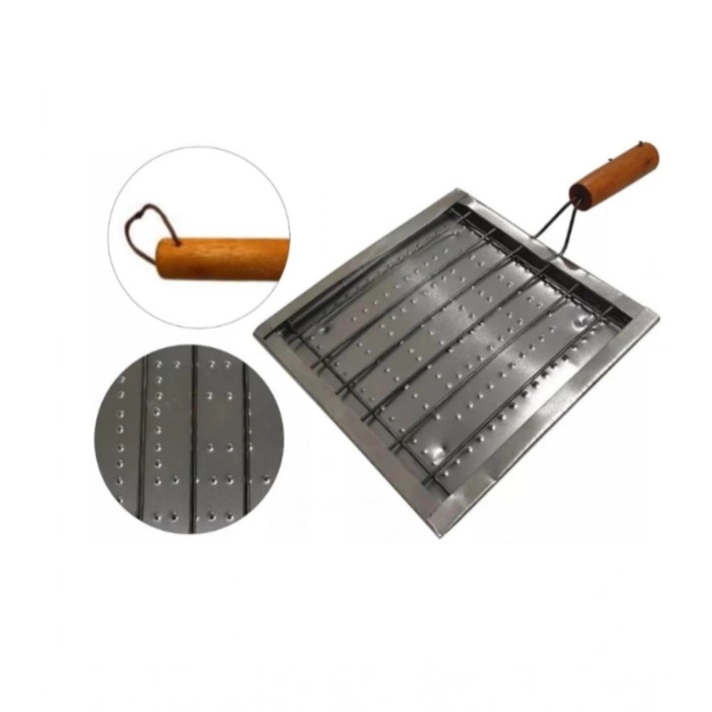 Amfyn Steel Desk Tabletop Outdoor Stainless Steel Mini Smoker (Silver)