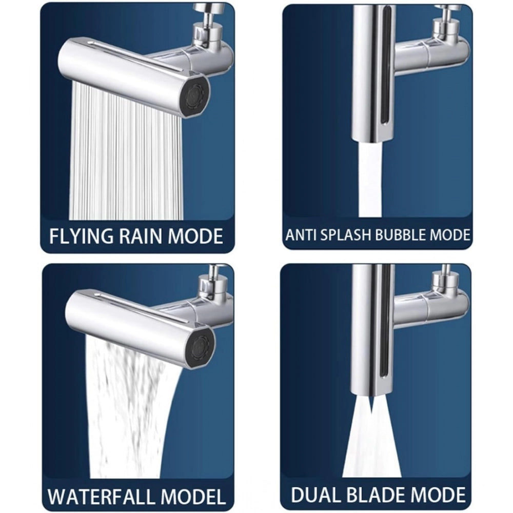 Amfyn Plastic Faucet Waterfall Kitchen Tap Anti Splashing (Silver)