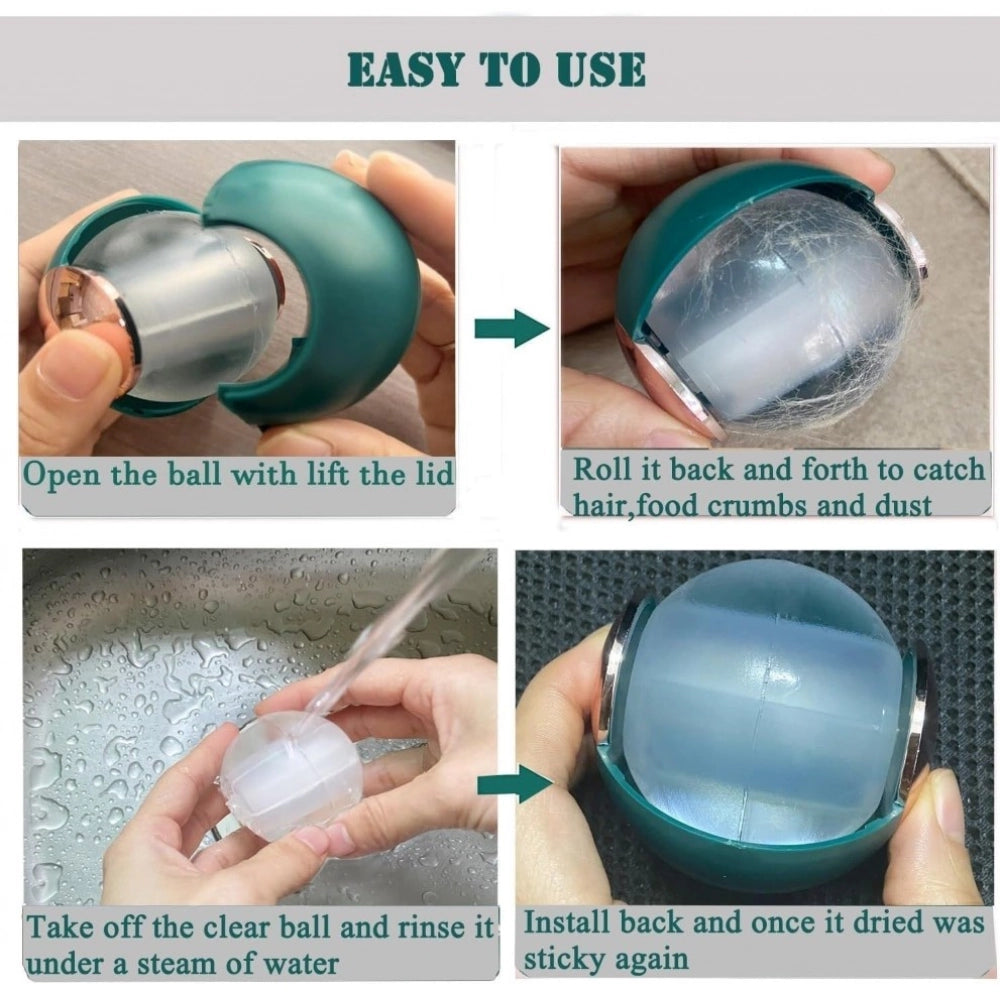 Amfyn Plastic Remover Sticky Ball for Clothes Gel Lint Roller (Maroon)