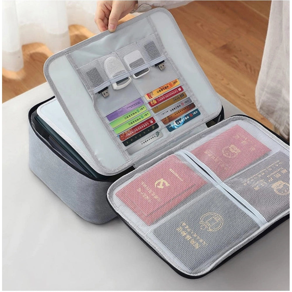 Amfyn Polyster Document Organizer Bag (Grey)