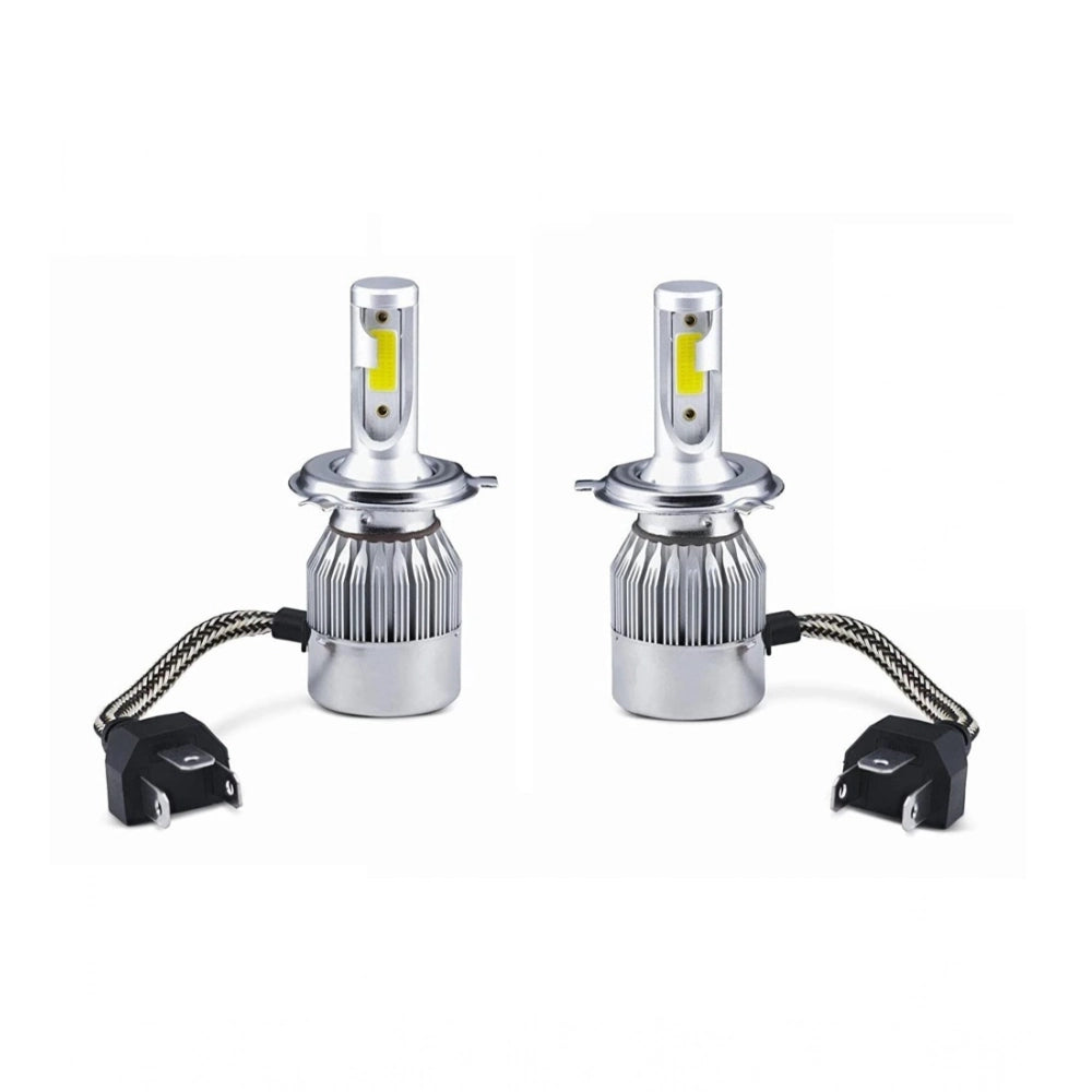 Amfyn Plastic 2Pcs H8 H9 H11 6000K 36W White LED Headlight Light Kits C6 Cob Universal for All Cars (White)