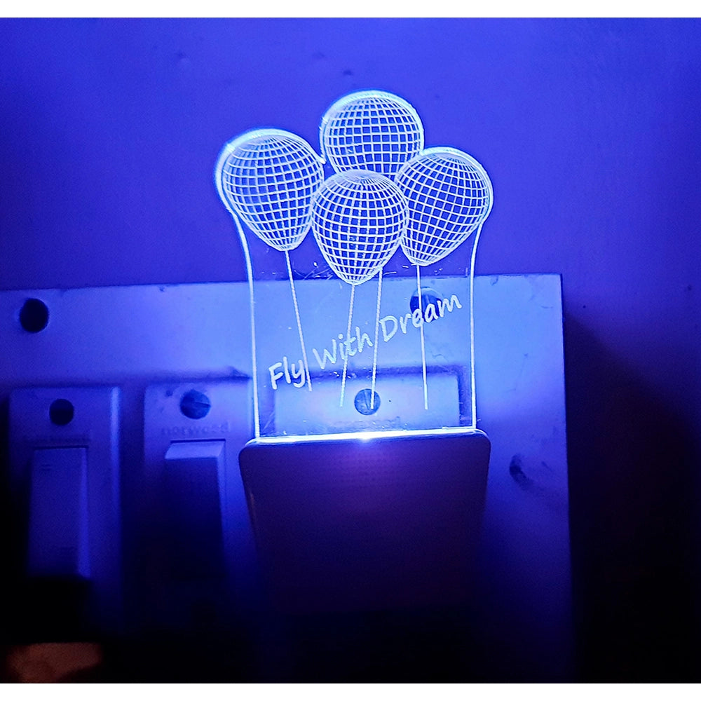 Amfyn Fly With Dream Balloons AC Adapter Night Lamp