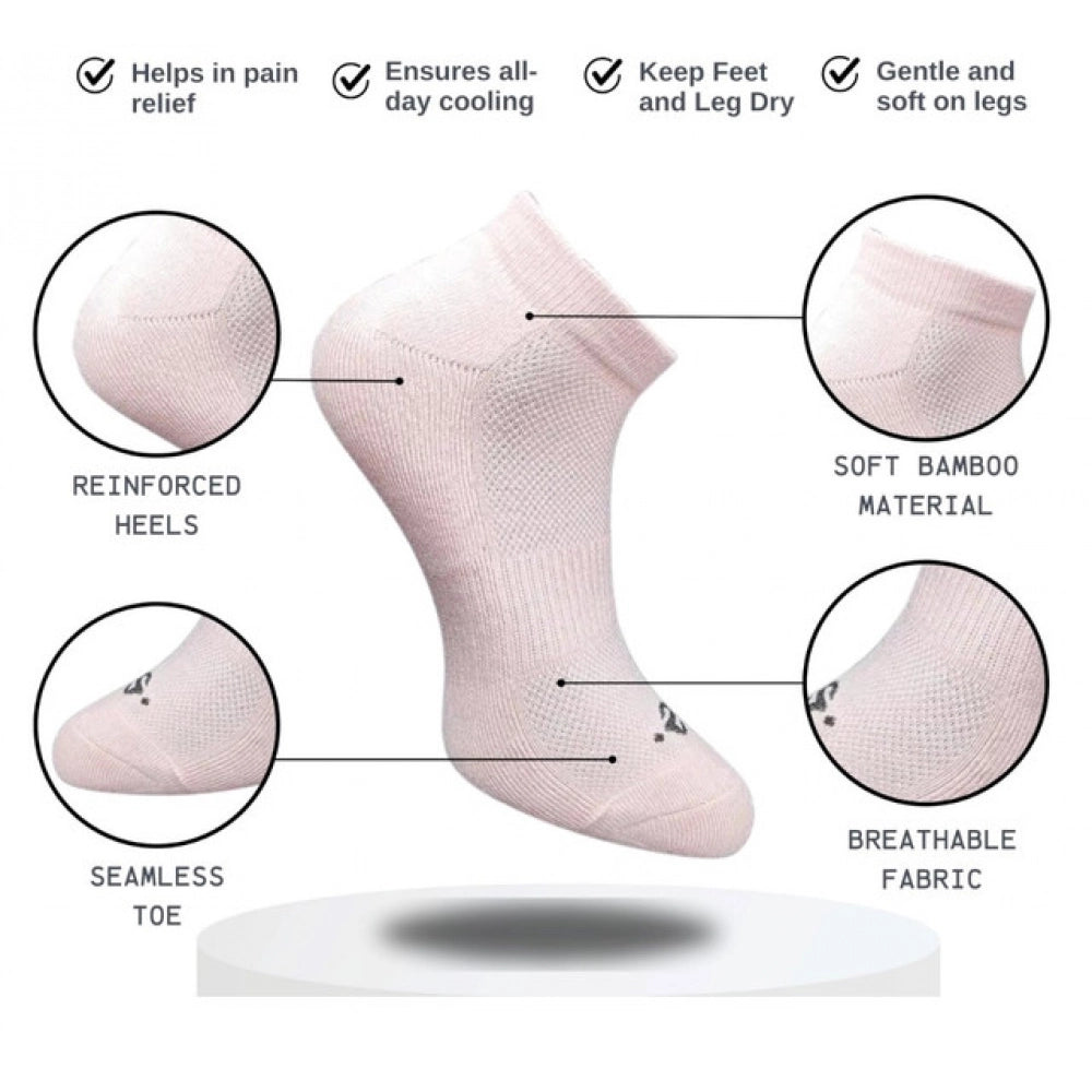 Amfyn 3_Pair Set Unisex Casual Cotton Printed Low Cut Socks (Multicolor)