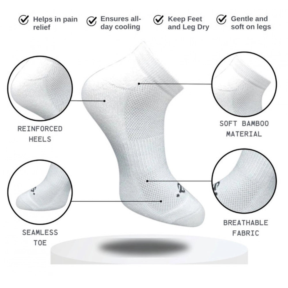 Amfyn 3_Pair Set Unisex Casual Cotton Printed Low Cut Socks (Multicolor)