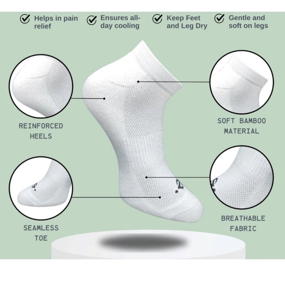 Amfyn 3_Pair Set Unisex Casual Cotton Printed Low Cut Socks (Multicolor)