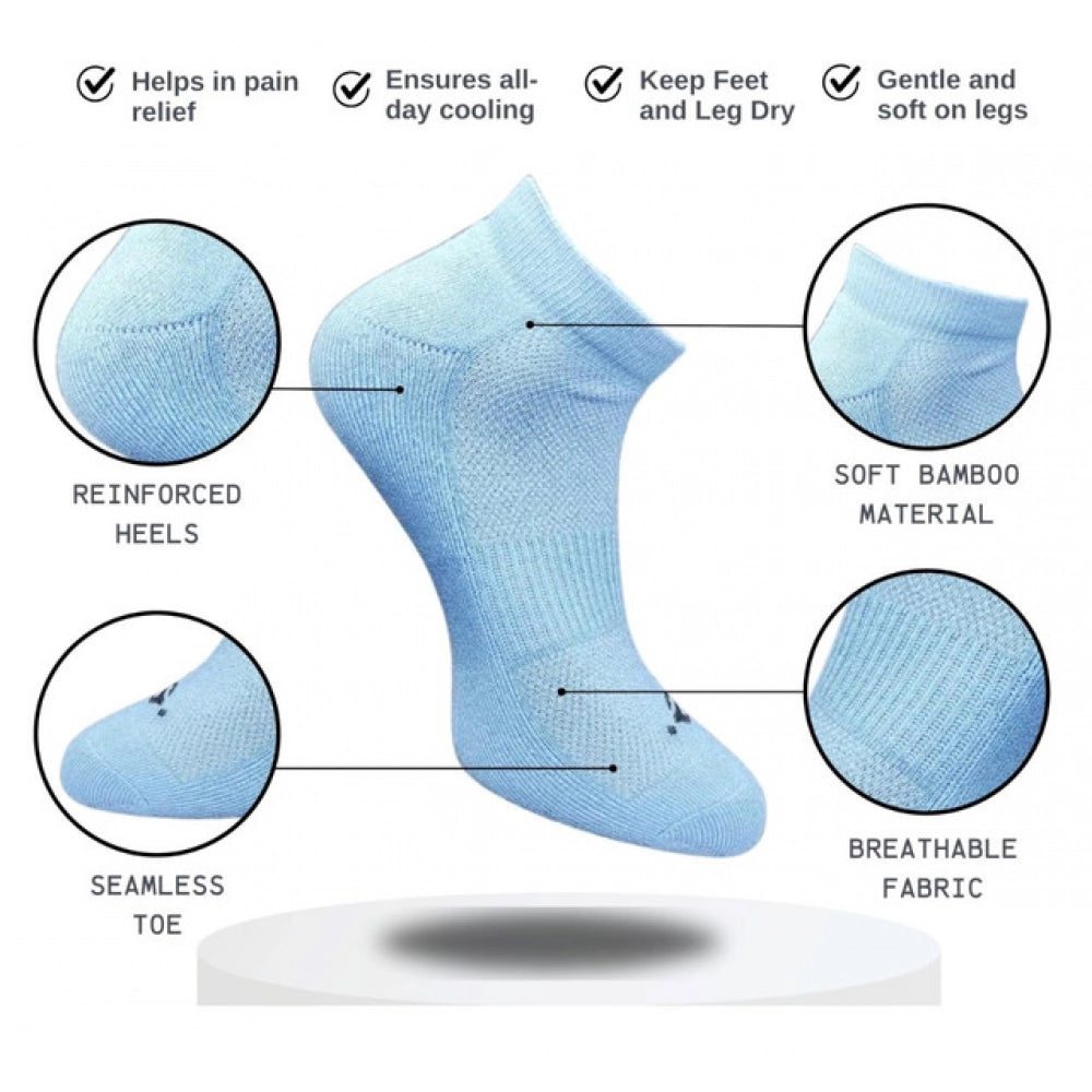 Amfyn 3_Pair Set Unisex Casual Cotton Printed Low Cut Socks (Multicolor)