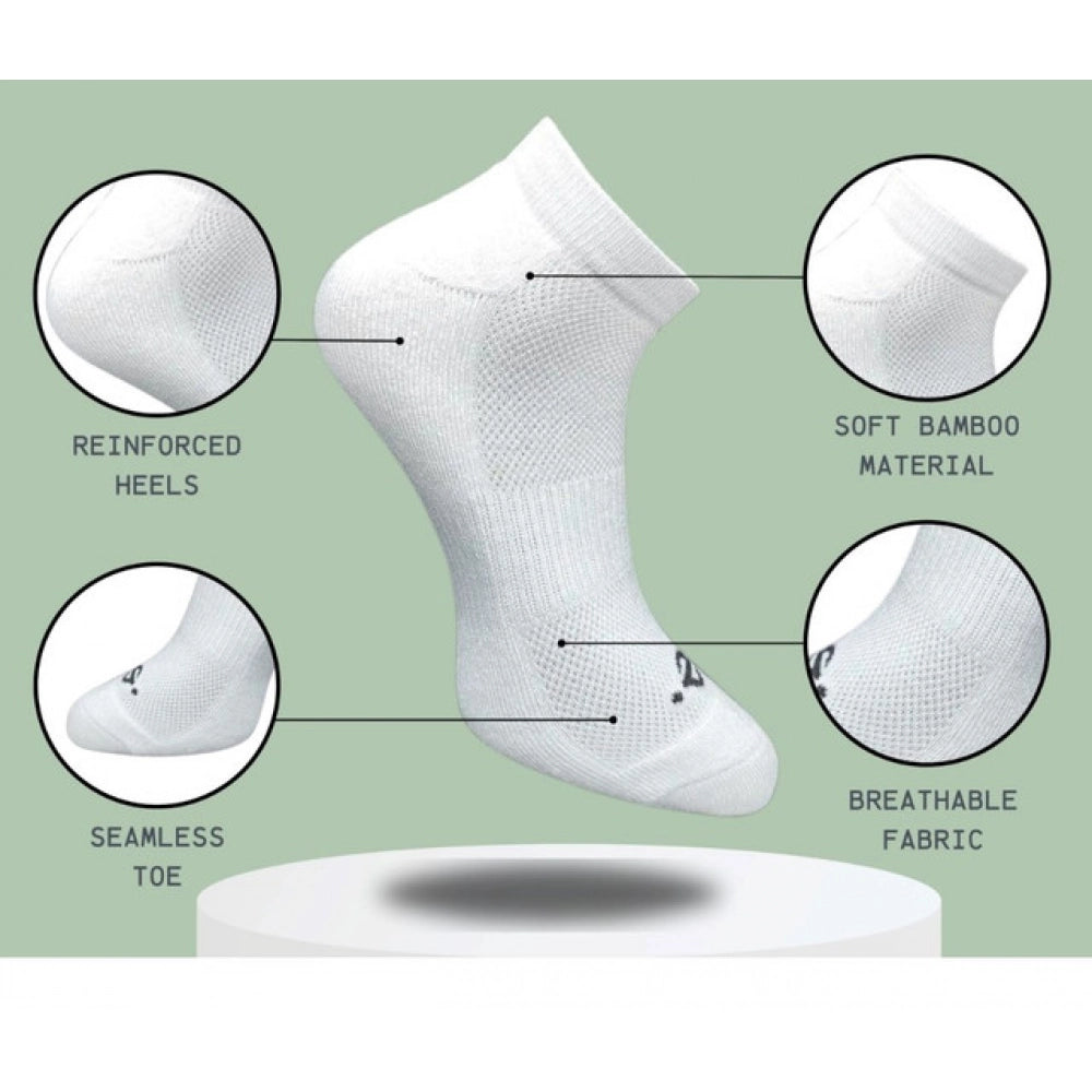 Amfyn 3_Pair Set Unisex Casual Cotton Printed Low Cut Socks (Multicolor)