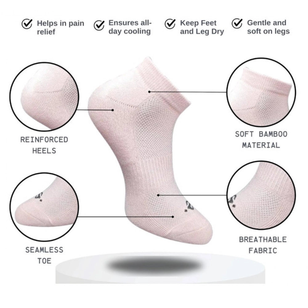 Amfyn 3_Pair Set Unisex Casual Cotton Printed Low Cut Socks (Multicolor)