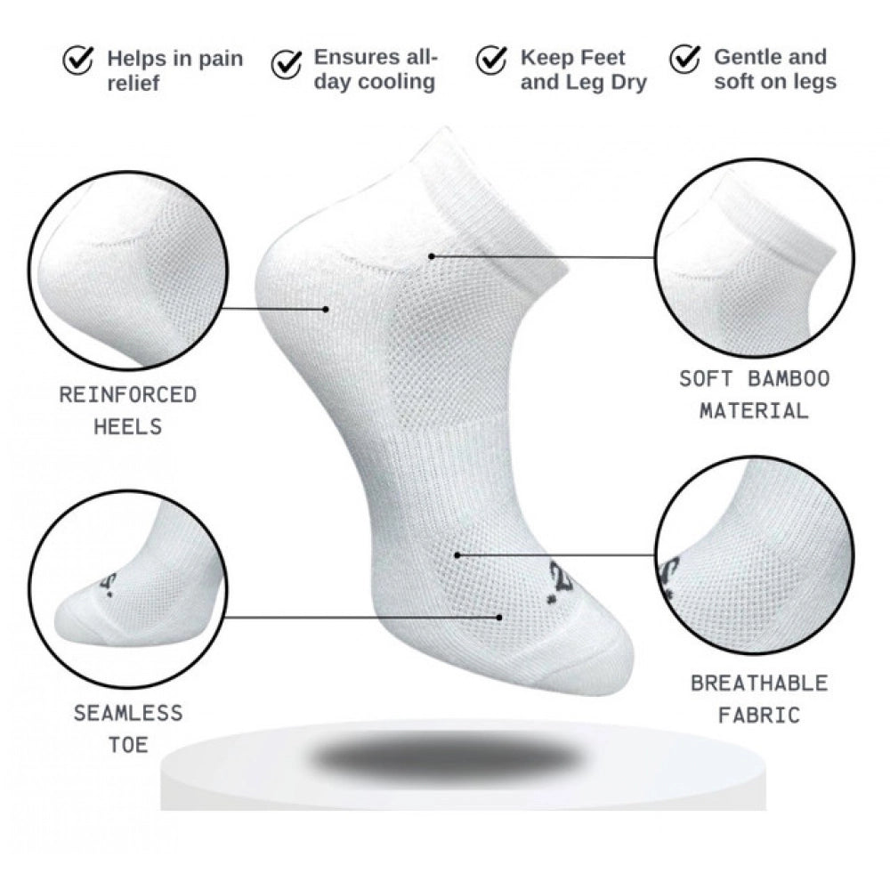 Amfyn 3_Pair Set Unisex Casual Cotton Printed Low Cut Socks (Multicolor)