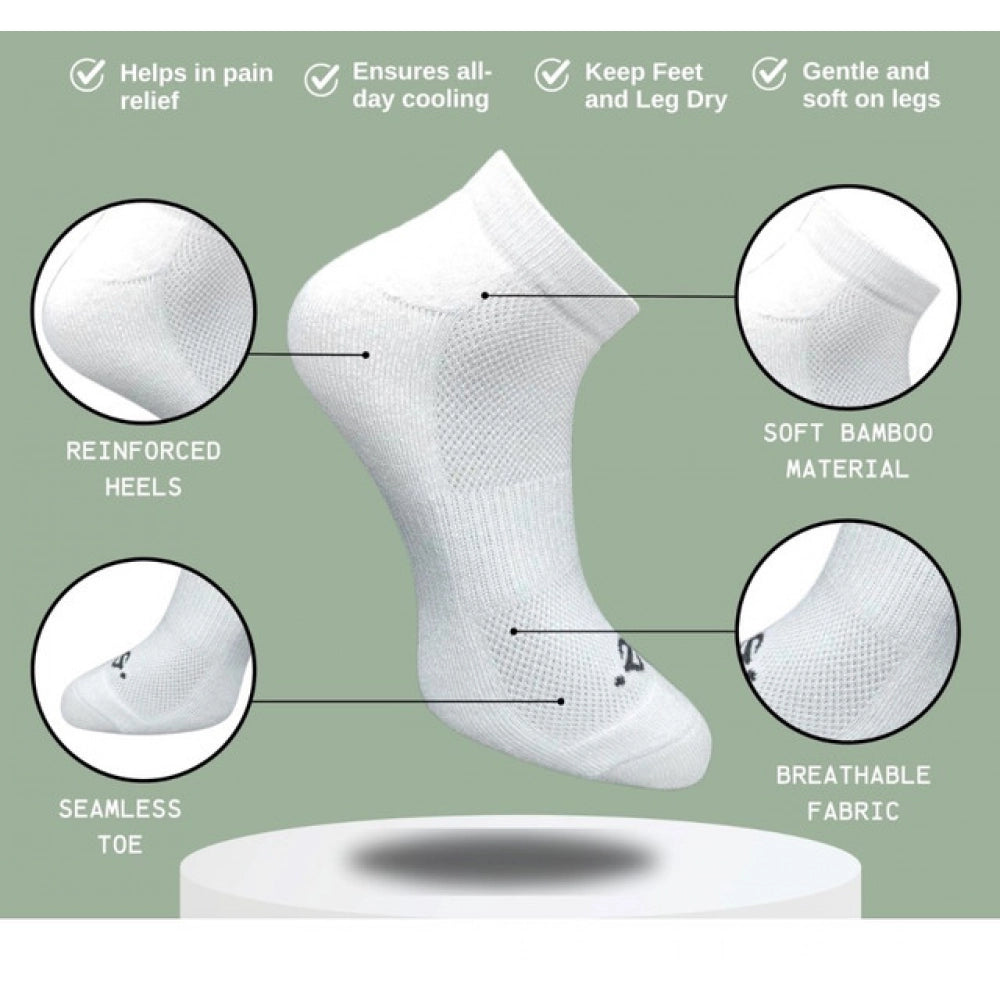 Amfyn 3_Pair Set Unisex Casual Cotton Printed Low Cut Socks (Multicolor)