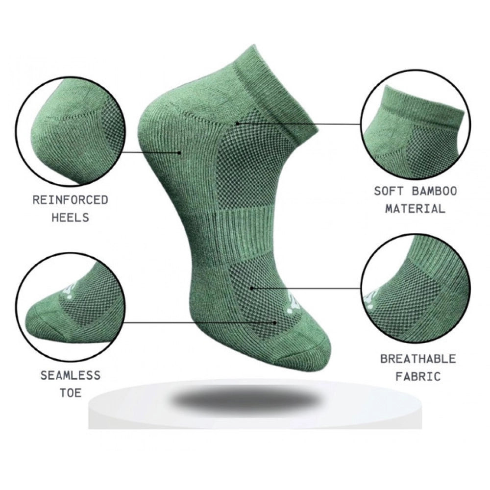Amfyn 3_Pair Set Unisex Casual Cotton Printed Low Cut Socks (Multicolor)