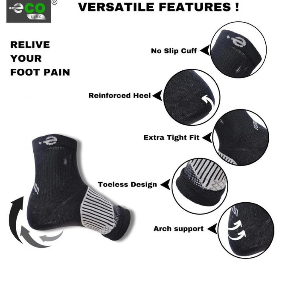 Amfyn 3_Pair Set Unisex Casual Cotton Printed Ankle Length Support Socks (Multicolor)